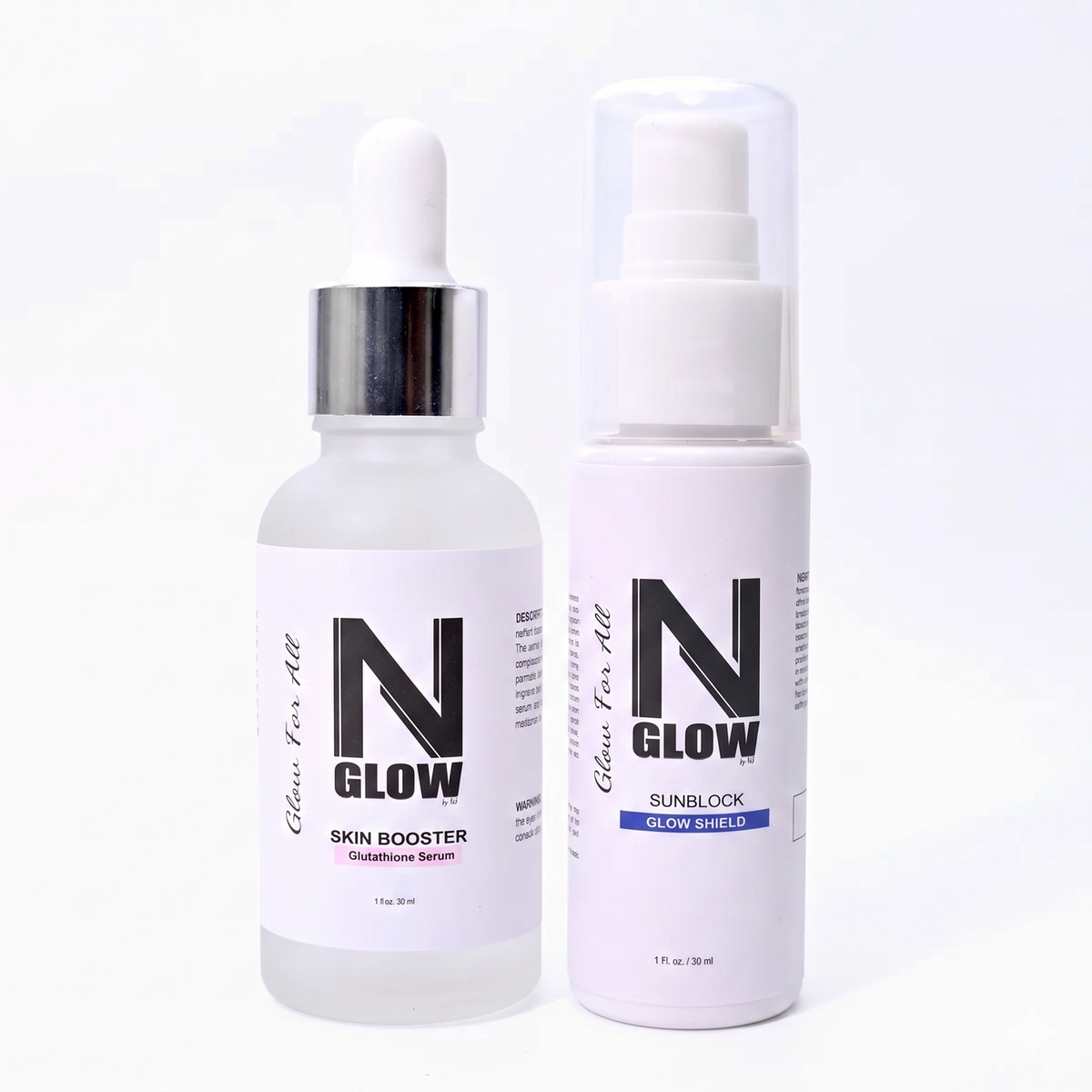 Glow & Protect Duo - NGlow Glutathione Serum (30ml) + NGlow Tinted Sunblock SPF 60+ (20% Off)